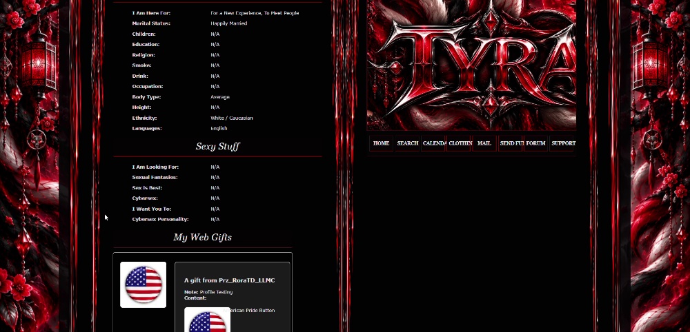 Tyra custom profile preview